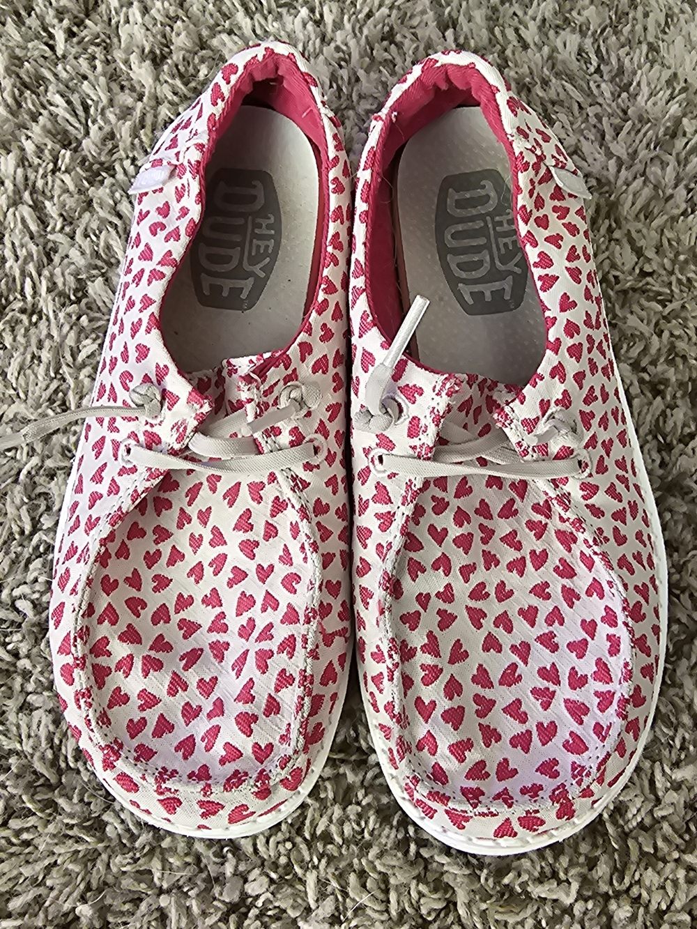 Hey Dude Kids' Wendy Heart Slip-On Shoes